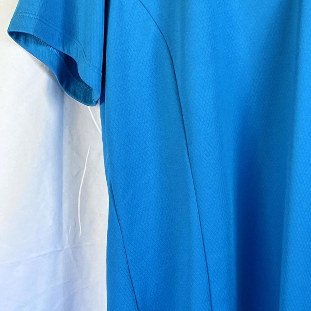 Lady Hagen Golf Women's V-Neck Collared Athletic S/s Active XL Turquoise EUC - Picture 5 of 9
